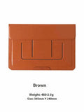 Integrated dual-angle laptop bracket bag for 13.3-inch business notebooks in black and brown
