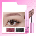 Velvet Fog eyebrow cream jar showing 4.5g net content with four shade options for natural brow definition