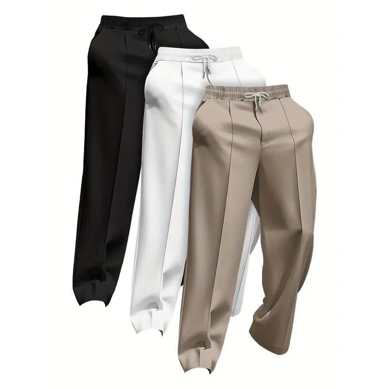 Men's loose corduroy linen fire retardant trousers in mixed colour for uniform and sports wear