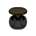 Black PRO30 in-ear Bluetooth noise cancelling headphones with charging case