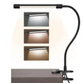Black or white USB-powered LED desk lamp with 26 cm length for student study areas