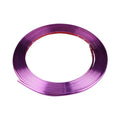 Roll of electroplated purple PVC wheel hub trim strip for car decoration and protection