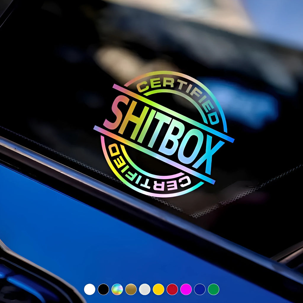13x12cm vinyl car sticker for vehicle body decoration in multiple colour options