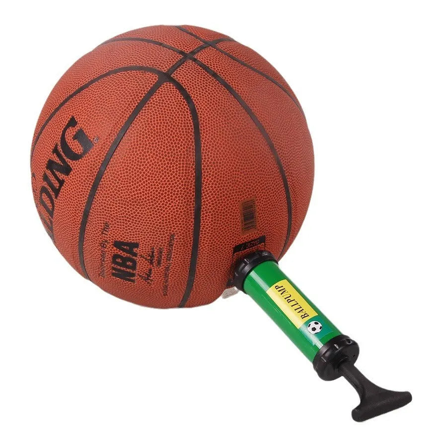 Plastic manual hand pump for inflating basketballs, volleyballs, footballs and balloons