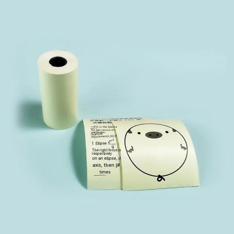57x30mm thermal printing paper rolls in pink, yellow, and blue for wrong question books