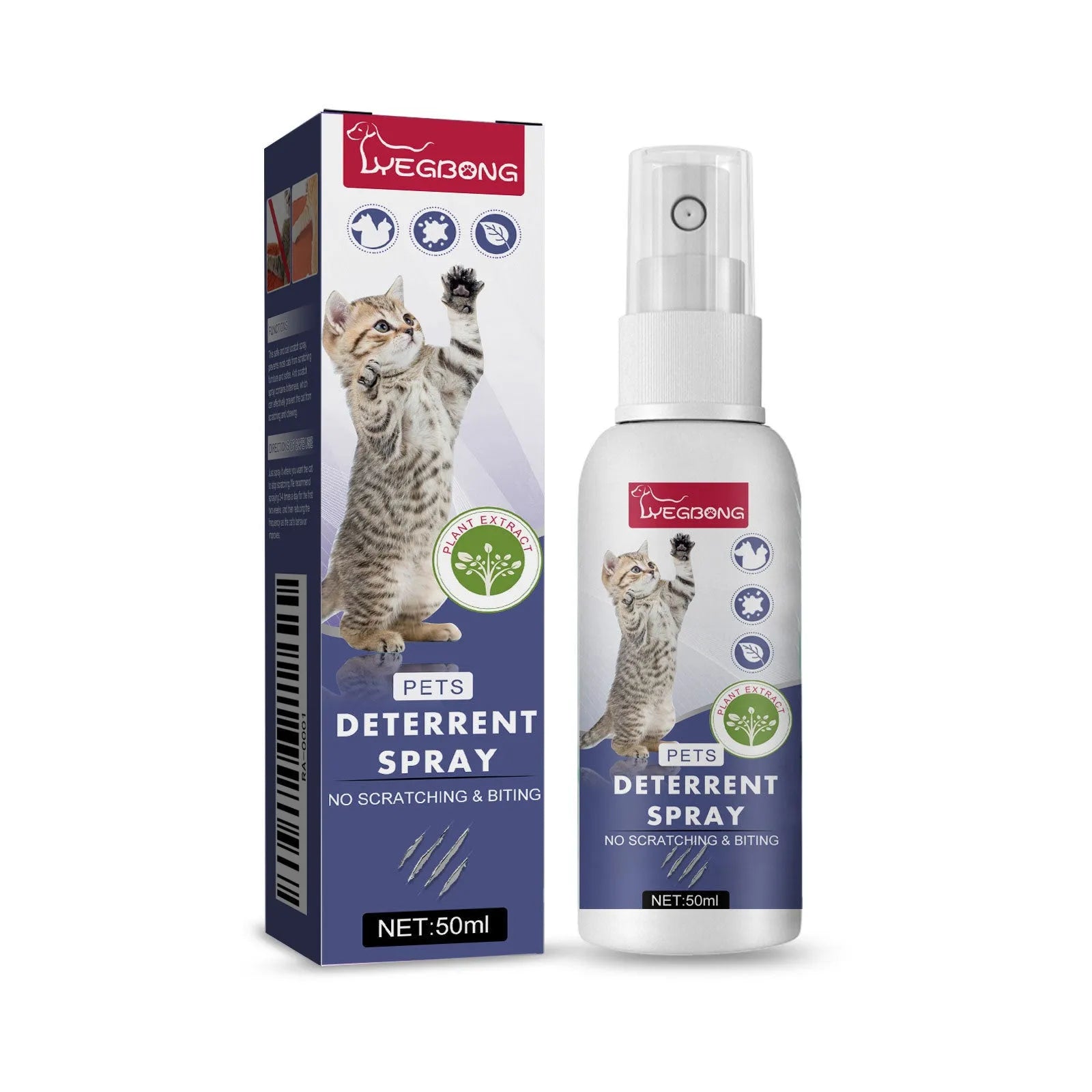 Boxed pet anti-scratch spray 50ml for dogs and cats