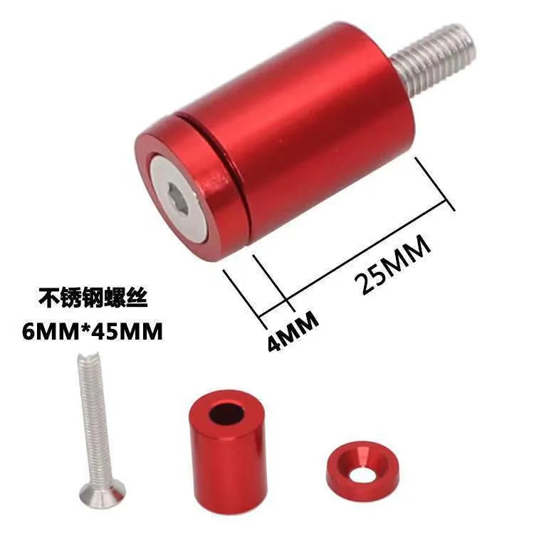 Aluminium alloy machine cover pad height sheet kit with screws, nuts, washers in red, blue, black colours.