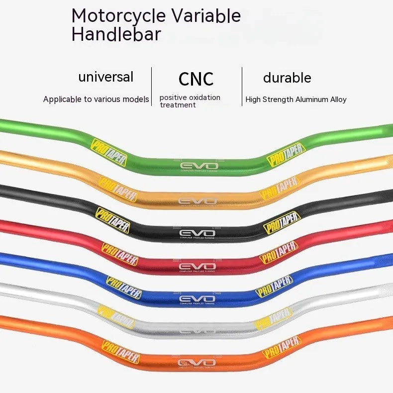 Orange aluminium alloy scrambling motorcycle PRO handlebar with 28mm diameter and 80x10cm measurements