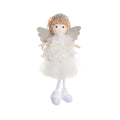 Christmas angel girl cloth pendant for high ponytail hairstyles in white, pink, khaki colours