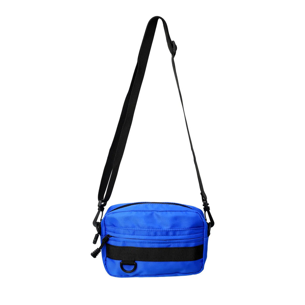 Men's nylon messenger crossbody bag street style with sewing thread detailing