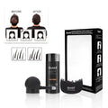 Dense hair fibre powder three-piece set boxed with nine colour options for thinning hair coverage