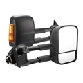 Black electric exterior rear vision mirror for Nissan NP300 Navara 2015 onwards models