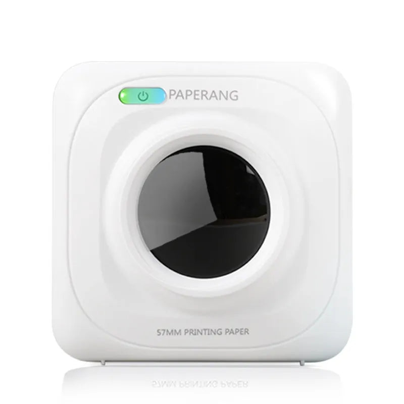 White pocket portable Bluetooth thermal label printer for home office use
