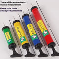 Plastic manual hand pump for inflating basketballs, volleyballs, footballs and balloons