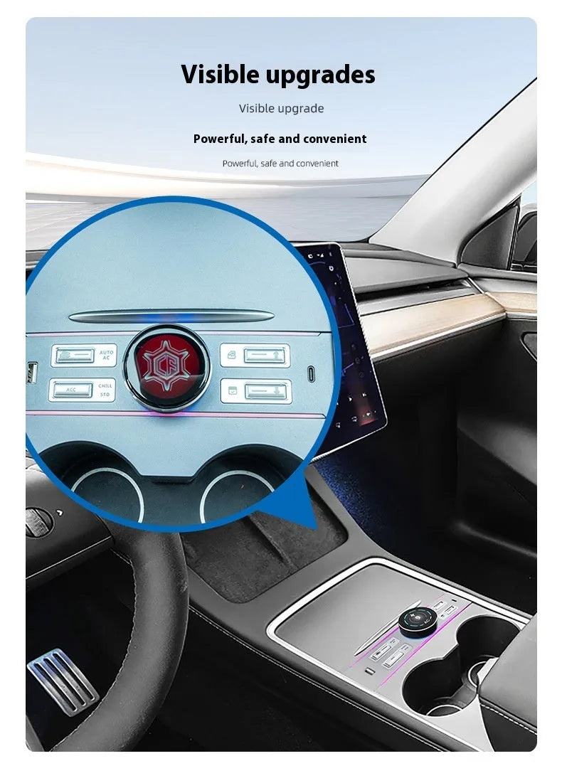 LCD intelligent control expansion dock for Tesla Model 3 and Model Y with 1.46 inch IPS screen