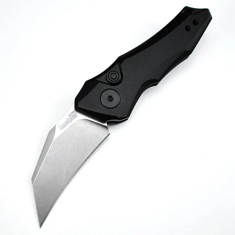 Outdoor folding mini knife with metal blade, 150mm length, in Black colour option