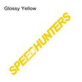 Speed Hunters reflective car vinyl sticker in black showing Speed Hunters graphic design