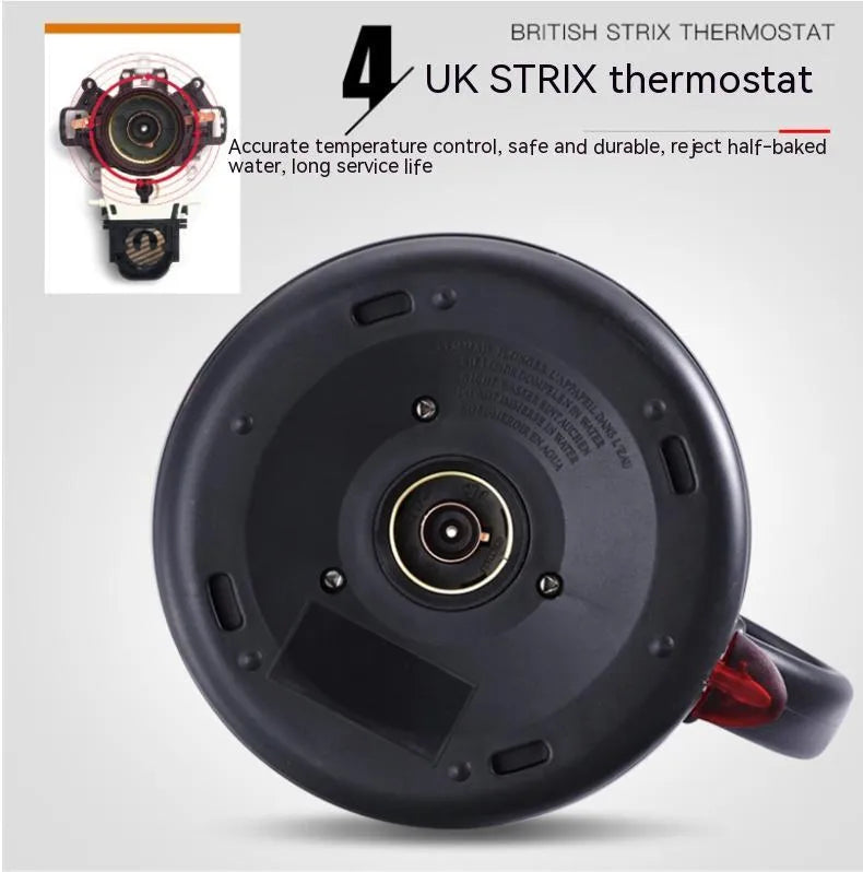 Stainless steel automatic kettle with touch controls in gold colour option