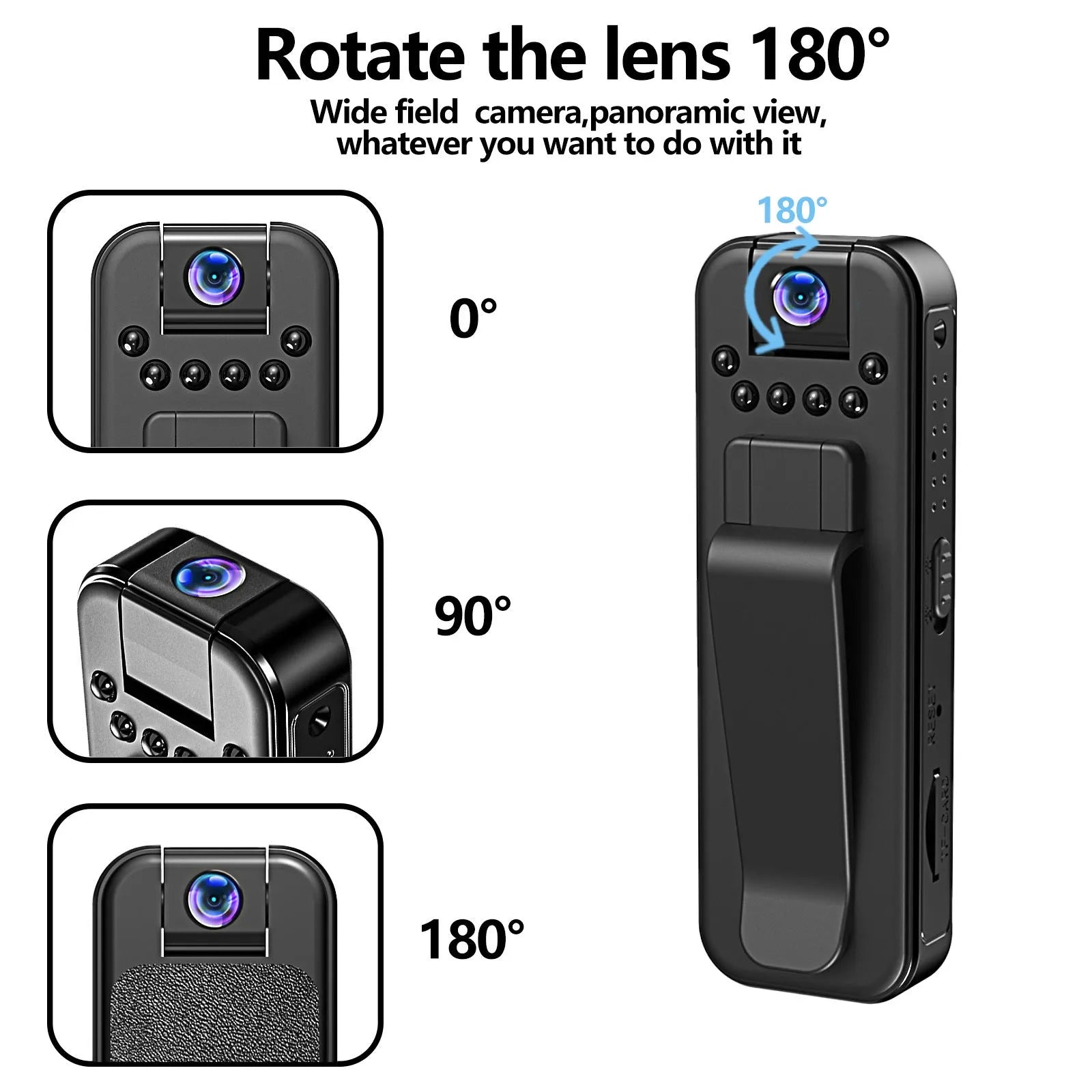 L7 home security camera with wifi connectivity and infrared night vision capability