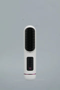 Portable charging negative ion straight hair comb in blue, grey, or white.