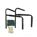 Carbon steel kayak wall hanger rack for vertical storage of boards and kayaks