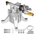 P170 swash plate cast aluminium pump with perpendicular shaft for high pressure cleaning machine accessories
