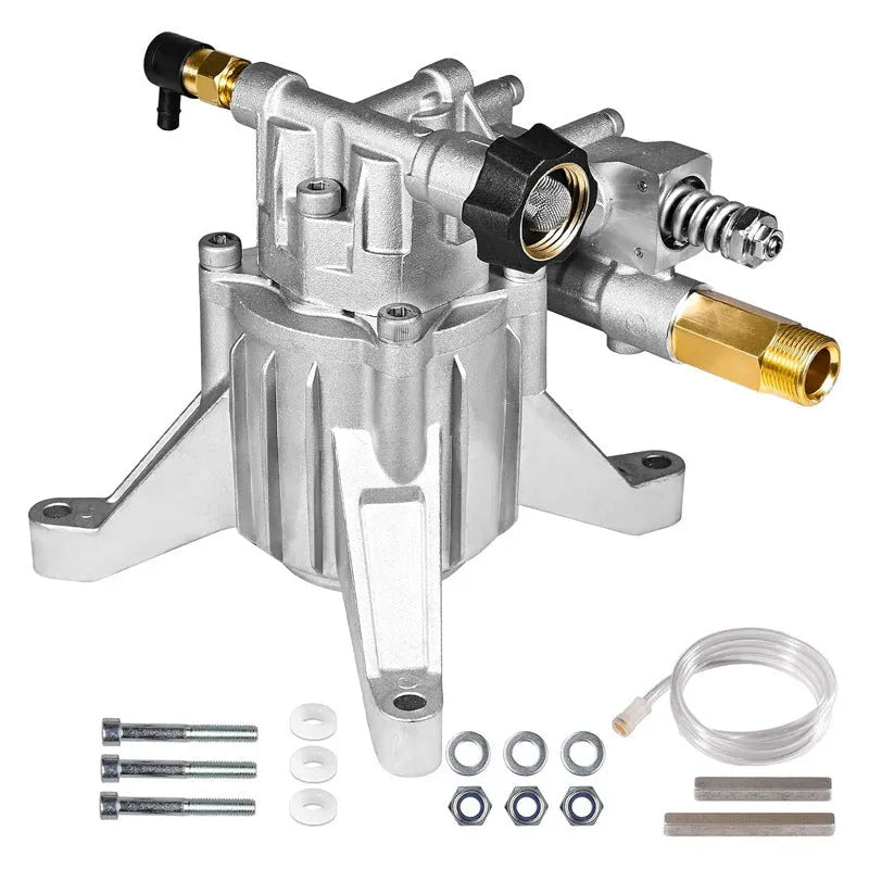 P170 swash plate cast aluminium pump with perpendicular shaft for high pressure cleaning machine accessories