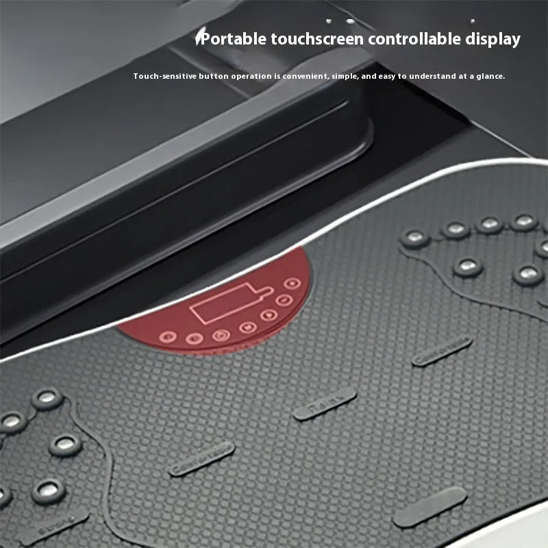 Multifunctional home power plate machine with remote control, black colour, for full body vibration fitness workout