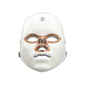 Rechargeable manual touch LED beauty mask in ABS plastic housing with fixing strap