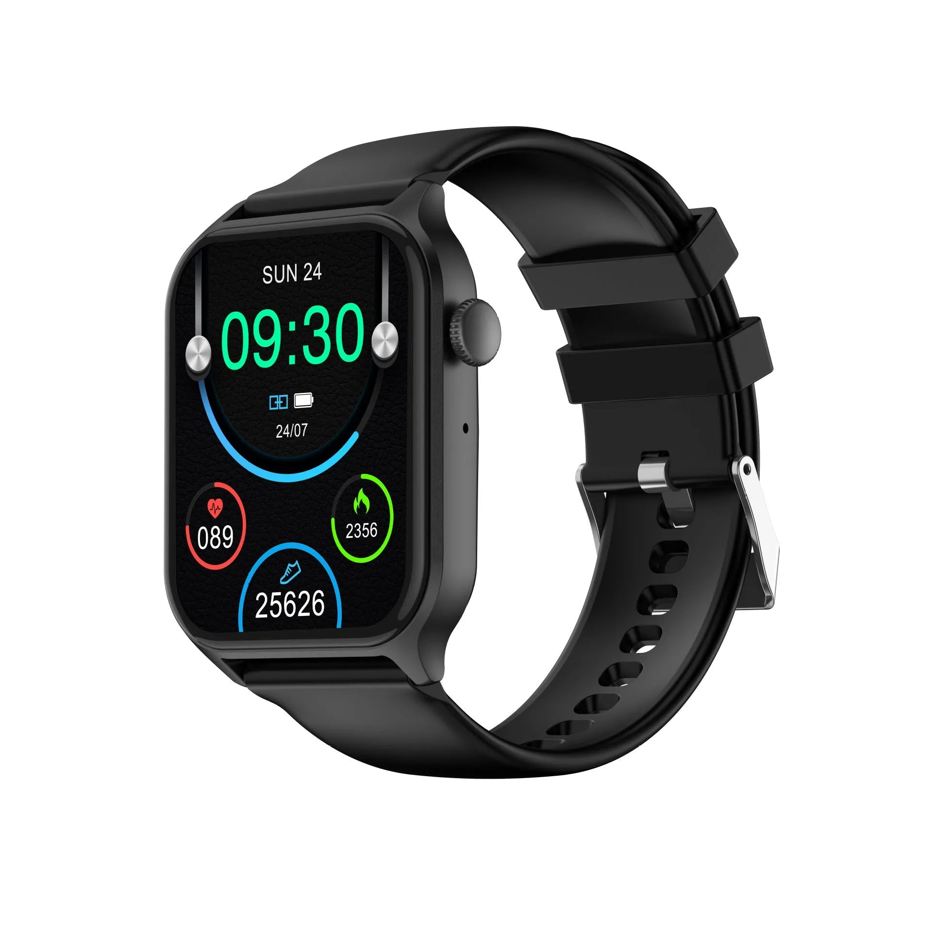 Z145 smart watch displaying health stats on a TFT screen, shown in violet colour option.
