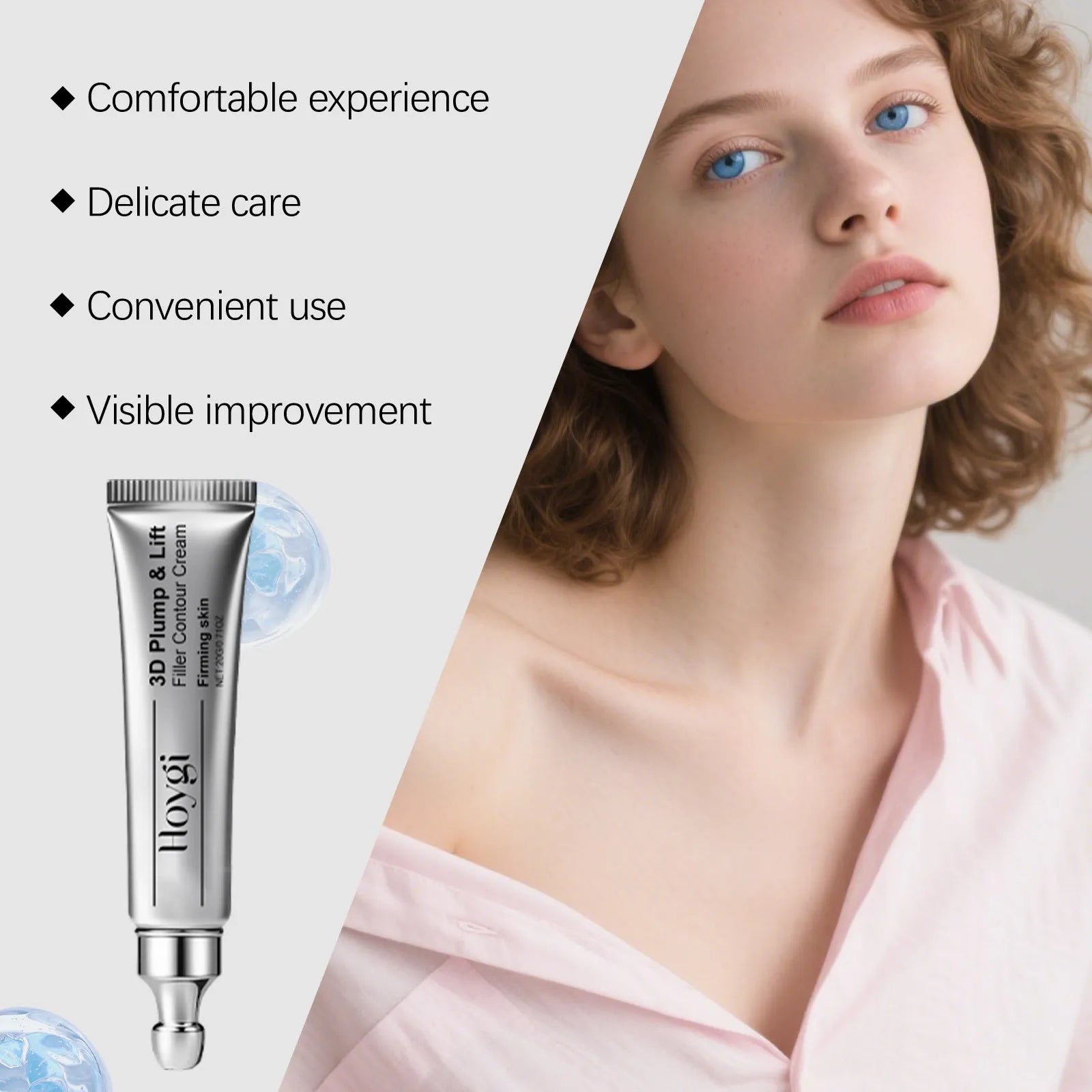 20g moisturising eye cream jar with ceramide formula for under-eye care
