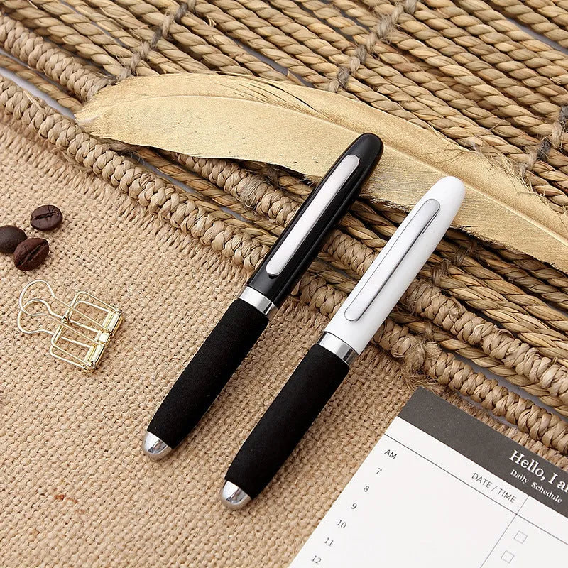 EVA metal cap mini ballpoint pen with 1.0mm tip showing seven refill colour options