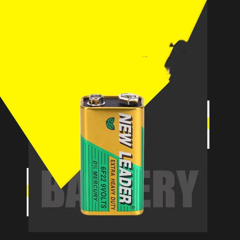 Xinlida 9V 6F22 alkaline battery on white background