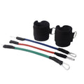 Black taekwondo leg training pull rope set for explosive kicking power development