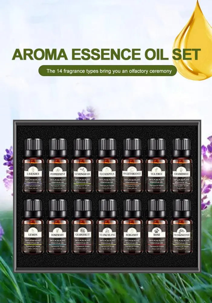 Pure lavender essential oil 10ml bottles in a multipack set