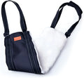 Portable dog sling for hind leg support with adjustable reflective nylon straps and padded handle
