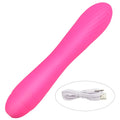 Rechargeable pink silicone toy for women in pink boxed packaging with USB charging