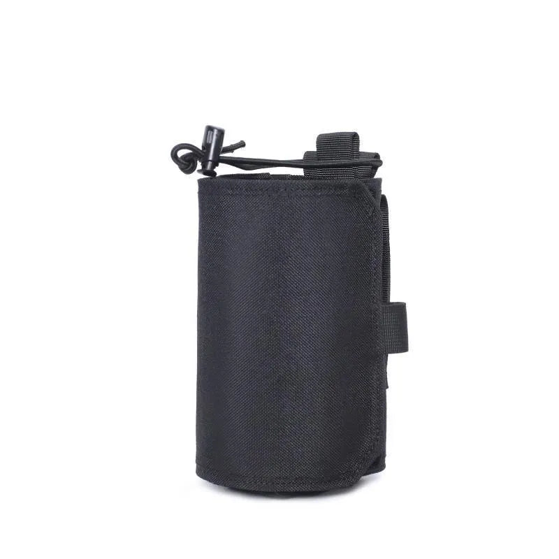 Adjustable Oxford cloth heat-holding bottle cover for outdoor sports in black colour