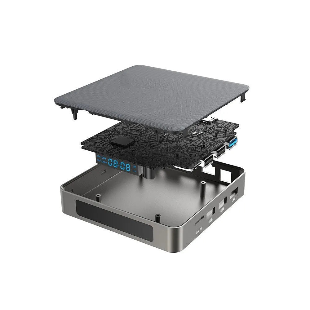 Bluetooth 8K Android set-top box with HDMI port and compact design
