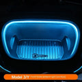 Tesla Model 3/Y front centre console ambience light modification kit with soft silicone light bar in three colour options