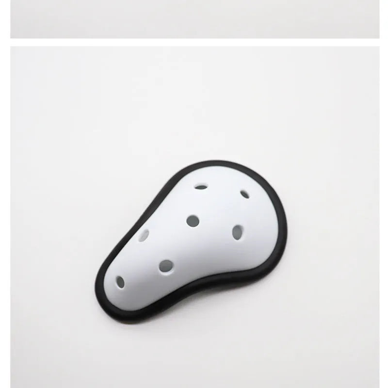 Rubber sports groin guard for adult and children, used in Sanda, rugby, and hockey.