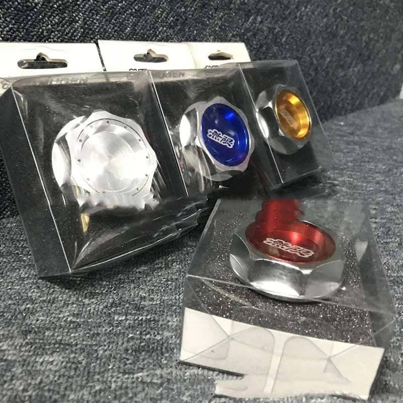 Aluminium alloy oil filler cap for Honda vehicles in six colour options.