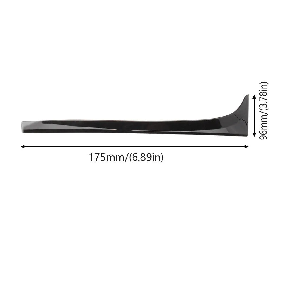 Glossy black ABS plastic rear window side spoiler wing pair for Volkswagen Golf 7 MK7