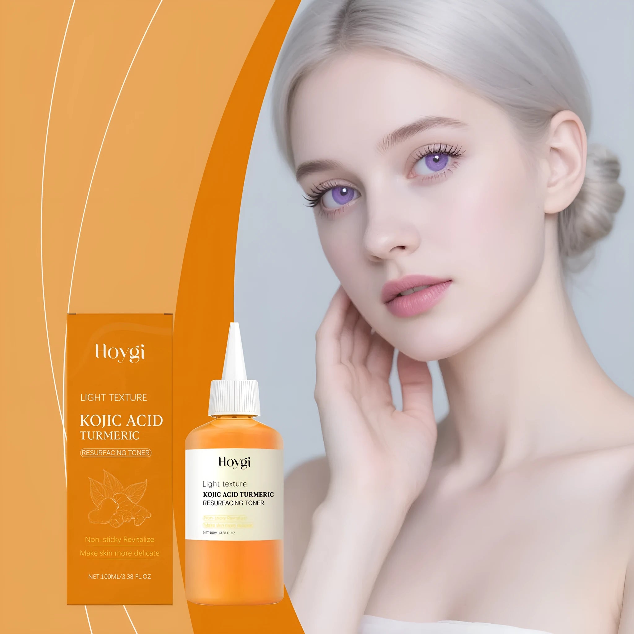 Turmeric moisturizing water 100ml non-oily skin-friendly facial toner in packaging