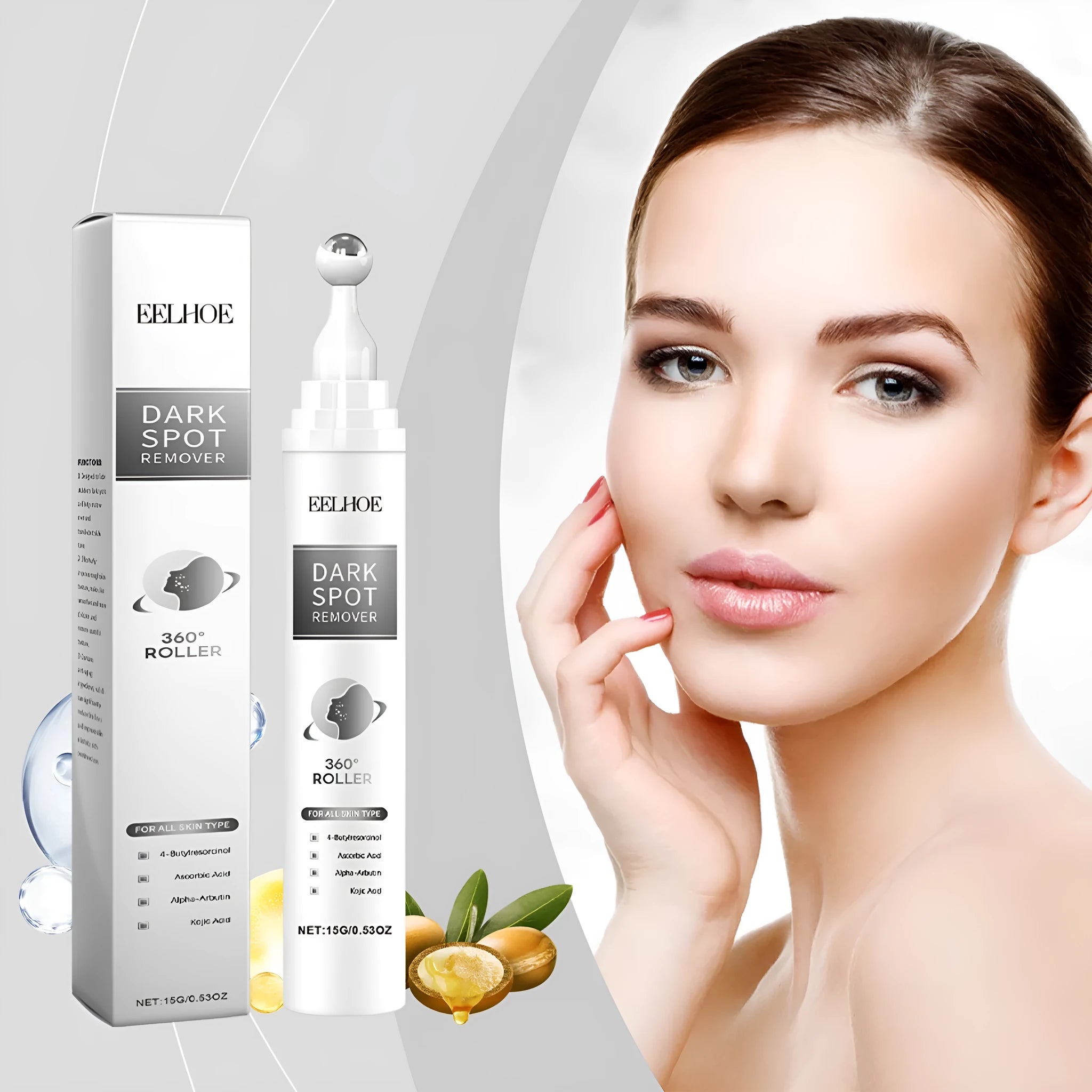 15g facial essence cream with jojoba oil and brightening ingredients vitamin C, arbutin, kojic acid