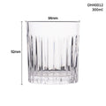 Thick bottom crystal whiskey shot glass in a selected colour, showing its heavy base and 350ml capacity.