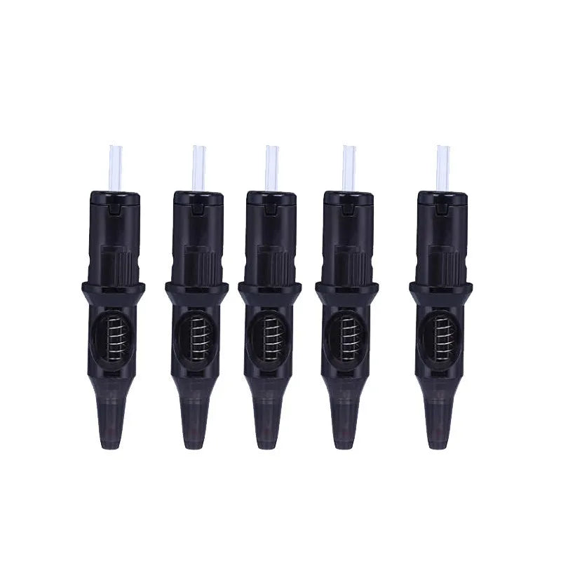 Tattoo integrated needle drawing tool with ballpoint pen tip, 16.5cm length, available in black, blue, red, pink, green colours