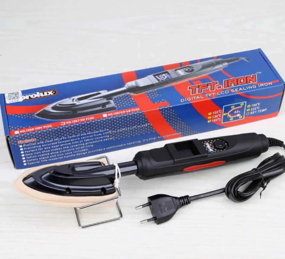 Electronic temperature control hot iron for skin models with metal construction and EU plug