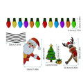 Christmas elk reflective magnetic car decoration sticker in cartoon design