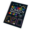 Children's large 26x19cm scratch art paper for DIY scraping painting activities